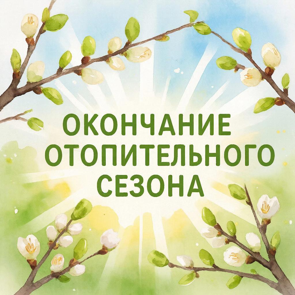 Об окончании отопительного сезона 2025-2026гг..